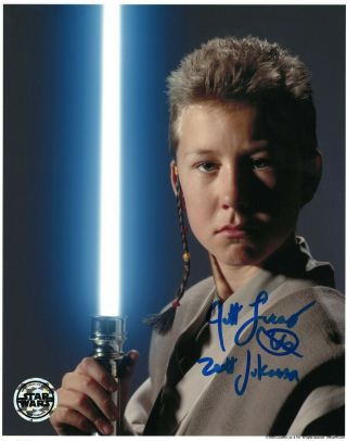 Official Pix - Star Wars - Jett Lucas Signed Zett Jukassa 8x10 Photo