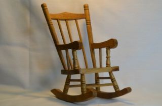 Wooden Doll Rocking Chair 12” Tall 6”wide