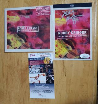 Robby Krieger The Doors Signed Cd Jsa Certified The Ritual Begins At Sundown