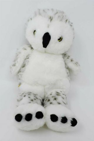 Build A Bear Snowy Owl Spotted Head Turns 15 " White Soft Toy Stuffed Animal Babw