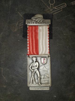 Vintage Swiss Shooting Medal