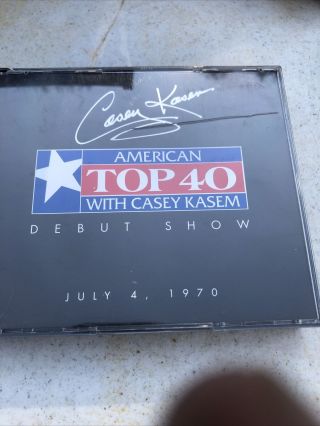 American Top 40 Debut Show Cds Autographed By Casey Kasem