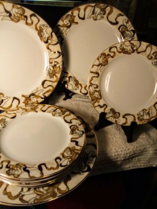 American Atelier Heavenly Host 3 Dinner Plates 5 Salad Plates From Indonesia