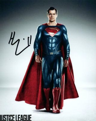 Henry Cavill Autographed 8x10 Picture Signed Photo And
