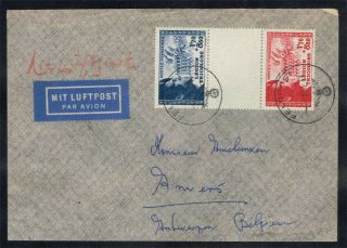 France Scott B147a On Very Scarce Cover To Belgium With Feldpost Cancel