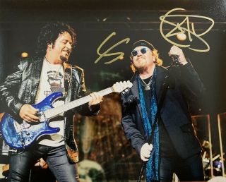 Steve Lukather & Joseph Williams Hand Signed 8x10 Photo Toto Autograph Authentic