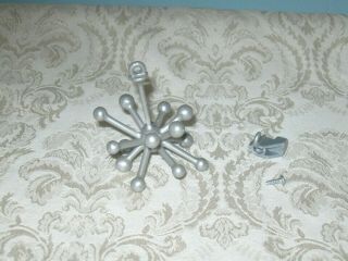 Barbie Dreamhouse Fhy73 Replacement Part,  Silver Chandelier,  Ceiling Hook