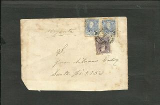 Argentina - Procers 1886 Cover W/good Postage,  Vf