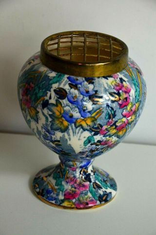 Grimwades Royal Winton Bulbous Footed Flower Bud Vase England Euc Signed Number