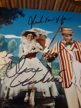 Julie Andrews & Dick Van Dyke Mary Poppins autograph 8x10 W/COA 2
