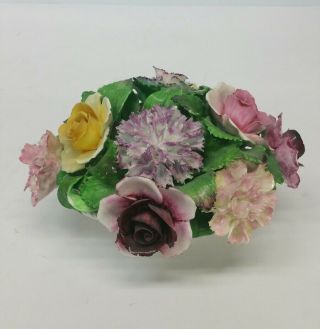 Vintage Royal Denton Best Bone China England Flower Bouquet Hand Made
