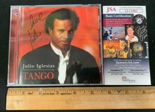 Julio Iglesias Hand Signed Autographed Tango Cd Booklet W/cd/case Jsa/coa