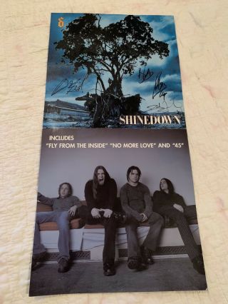 Straight From Tour Bus Signed Shinedown Poster Authentic Autograph Poster