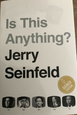 Jerry Seinfeld Signed Is This Anything? Book Autographed First Printing Hc