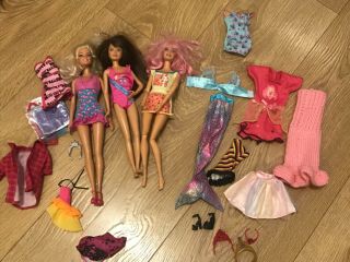 Barbie Doll Bundle And Clothes Mermaid Tail