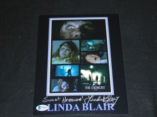 Linda Blair Signed The Exorcist 8x10 Photo Sweet Dreams Auto Beckett Bas C