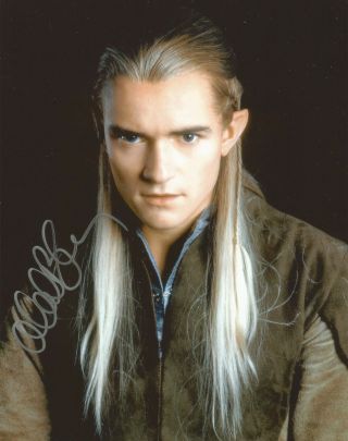 Orlando Bloom Signed Photo 8x10 W Autograph Legolas Lord Of The Rings Hobbit