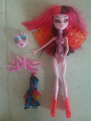 Monster High Inner Monster Doll Fangtastic Love & Fearfully Feisty Flame Figure
