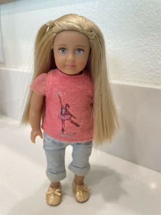 American Girl Mini Doll 6.  5” Isabelle With Clothes And Shoes