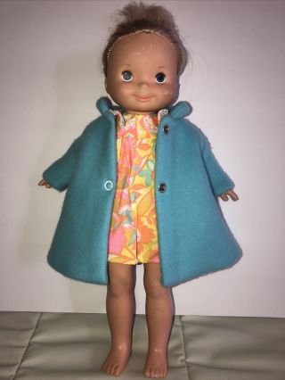 Vintage 1970 Fisher Price My Friend Mandy,  Blond Hair,  Blue Eyes 15” Doll