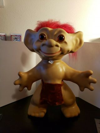 Vintage Unmarked 14 " Troll Doll Jointed Head 376