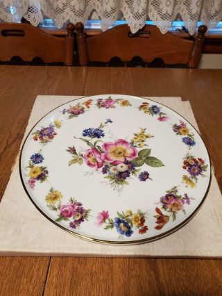 Gloria Fine Porcelain Bavaria Handwork Bayreuth West Germany Cake Plate