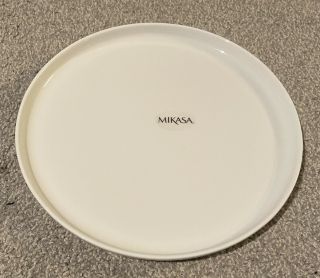 Mikasa Samantha White Bone China 10.  5” Dinner Plate Set Of 4