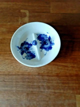 Old Pipe Ashtray Blue Flower Braided 1928 - 35 Royal Copenhagen 10 - 8255 Fact.  1