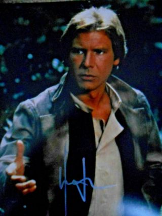 Star Wars ; Harrison Ford ; 8 X 10 Autograph W/loa