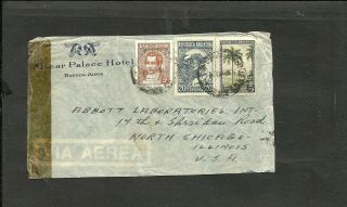 Argentina Circulated Cover To Usa W/good Postage,  Gj 793