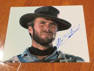 Clint Eastwood Autograph Hand Signed Photo 8x10 Good Bad Ugly