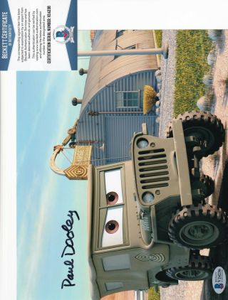 Paul Dooley Signed (cars) Sarge Autographed 8x10 Photo Beckett Bas V24236