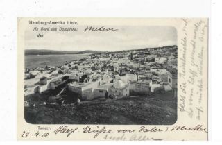 MOROCCO AGENCIES,  GERMAN - CARD TO GERMANY AX - TANGIER GERMAN POST OFFICE 25.  4.  1910 2