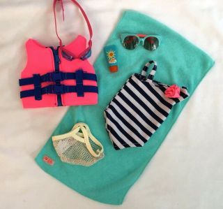 American Girl Our Generation 18 In Beach Swimsuit Accessories Doll Clothes