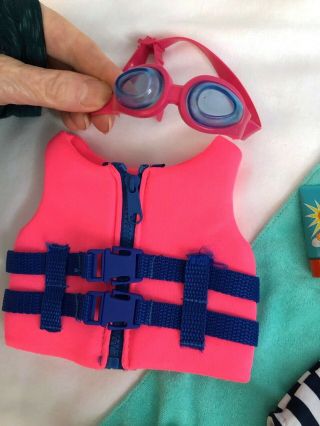 American Girl Our Generation 18 in beach swimsuit accessories doll clothes 2