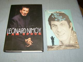 Leonard Nimoy Signed I Am Spock 1st Ed Hc/dj,  Will I Think Of You Book 1974