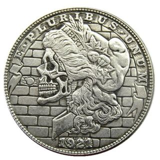 Hobo Nickel Skull_usa Morgan Dollar Coin_engraving Coins_collectibles Coins