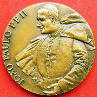 Religious Blessed Pope John Paul Ii Our Lady Of Fátima Angels Bronze Medal