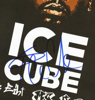 Ice Cube autographed concert poster 2016 NWA,  You Know How We Do It 2