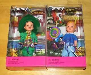 The Wizard Of Oz Barbie Tommy As Mayor & Lollipop Munchkin 1999 Mattel Niob