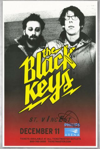 The Black Keys Autographed Concert Poster Dan Auerbach,  Patrick Carney