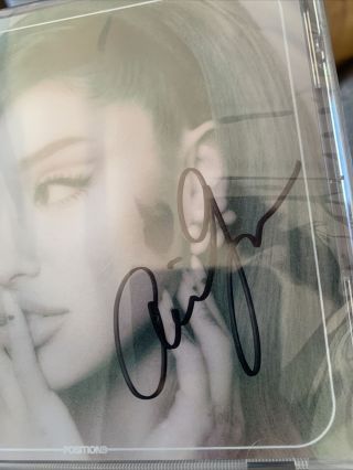 Ariana Grande Positions SIGNED Album CD Autograph RARE Limited US - Read Descrip 3