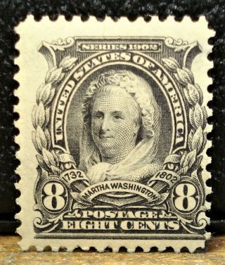 1902 Us Stamp Scott No.  306 Never Hinged Mnh,  8 Cents Martha Washington
