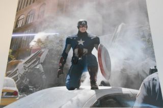 Chris Evans Signed " Captain America " 8 X 10 Awesome Photo