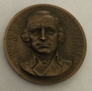 Medallic Art Co Signers Of The Declaration William Whipple Coin Medal
