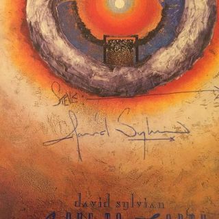David Sylvian - Gone To Earth UK LP Signed by David Sylvian,  Rob Dean & S.  Janse 2