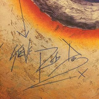 David Sylvian - Gone To Earth UK LP Signed by David Sylvian,  Rob Dean & S.  Janse 3