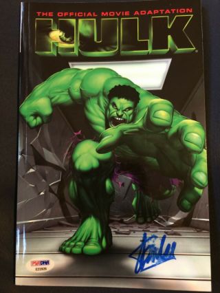 Signed Stan Lee Official Movie Adaptation Incredible Hulk Marvel Comic PSA DNA 2