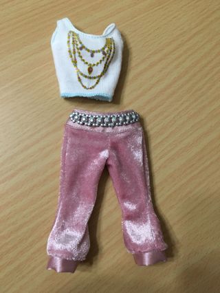 Barbie Doll My Scene Kennedy Fab Faces Fashion Glitter Top Belted Capri Pants