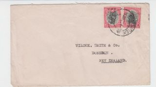 South West Africa To Zealand 1929 Cover 2d Rated (see Below)